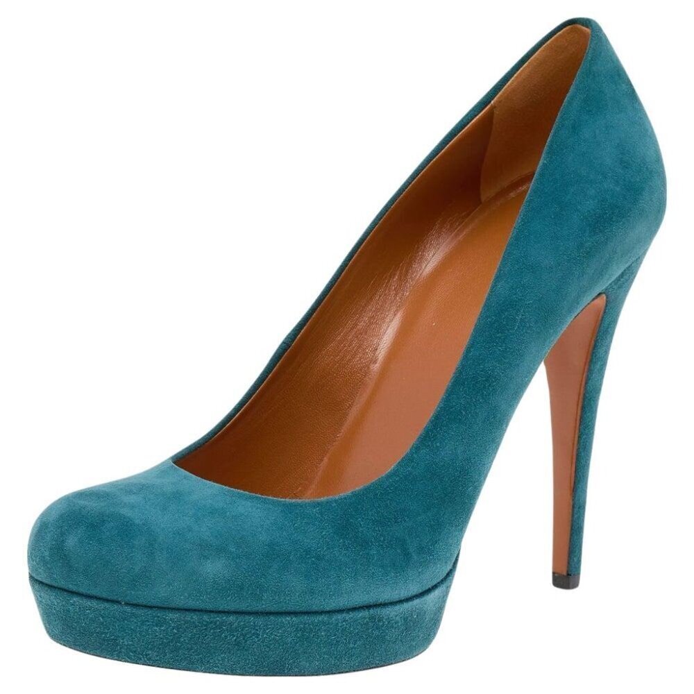 Kate Spade Turquoise Suede Heels
